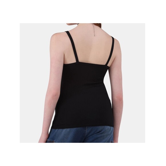 No Boundaries Women Rib Cami Tank Top Black Gray S XXS Adjustable Soft - Picture 3 of 5